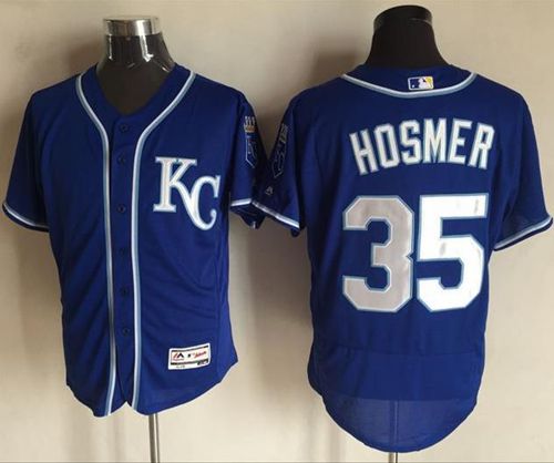 Royals #35 Eric Hosmer Royal Blue Flexbase Authentic Collection Stitched MLB Jersey - Click Image to Close